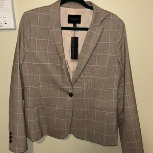 Banana Republic Blazer With Light Blue Plaid Size 12/L